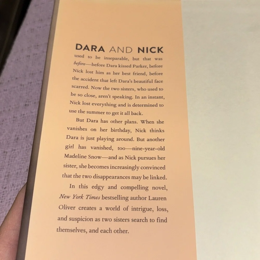 Vanishing Girls by Lauren Oliver Hardback Novel - Picture 3 of 8